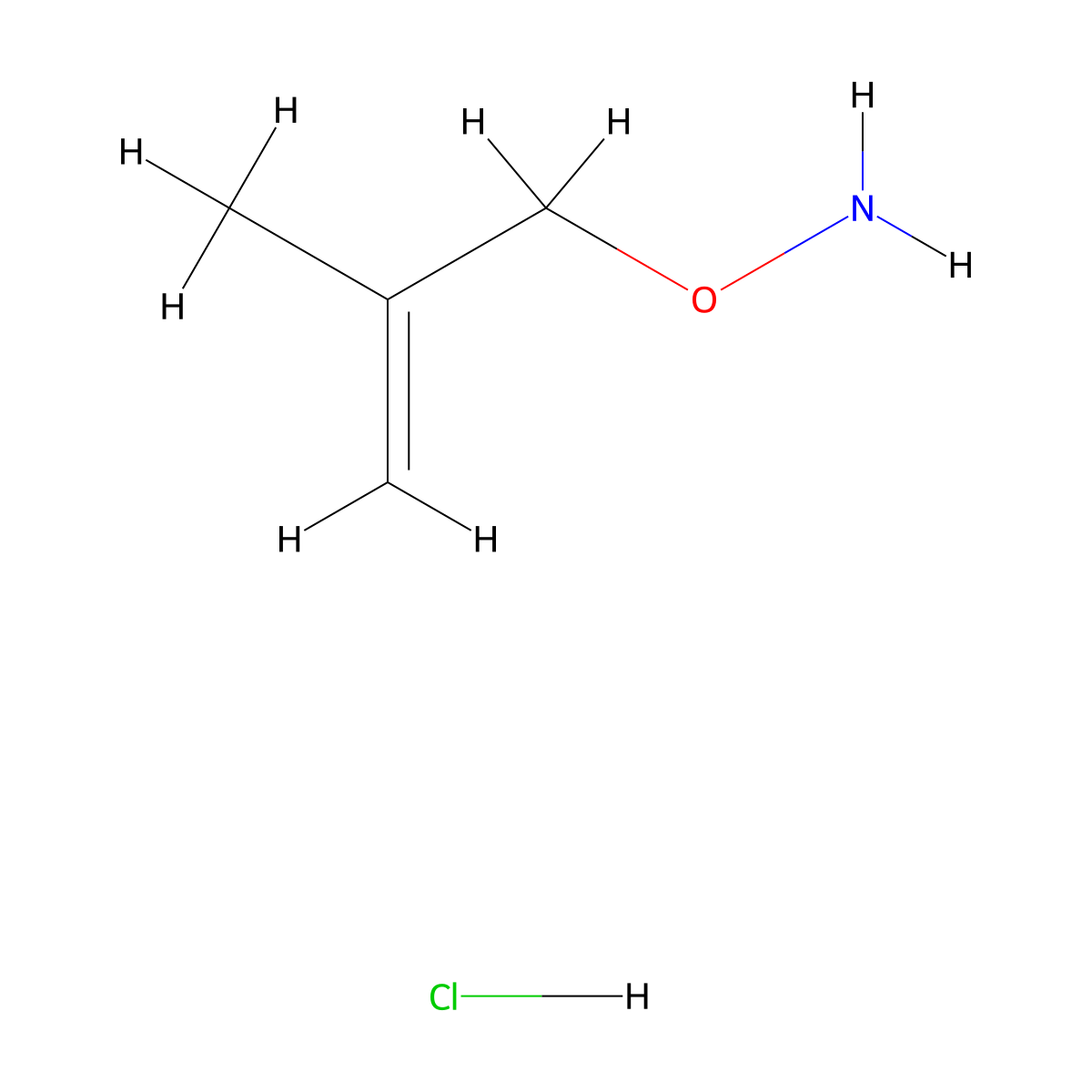 O-(2-Methyl-allyl)-hydroxylamine hydrochloride molecular structure, CAS 54149-64-3
