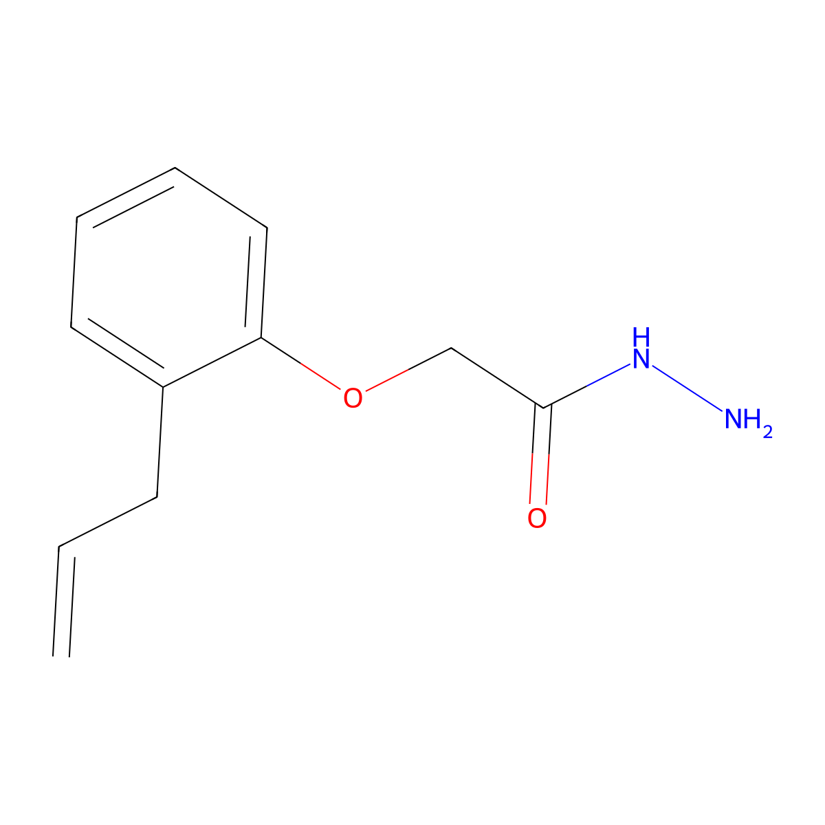 2-(2-Allylphenoxy)acetohydrazide molecular structure, CAS 5415-68-9