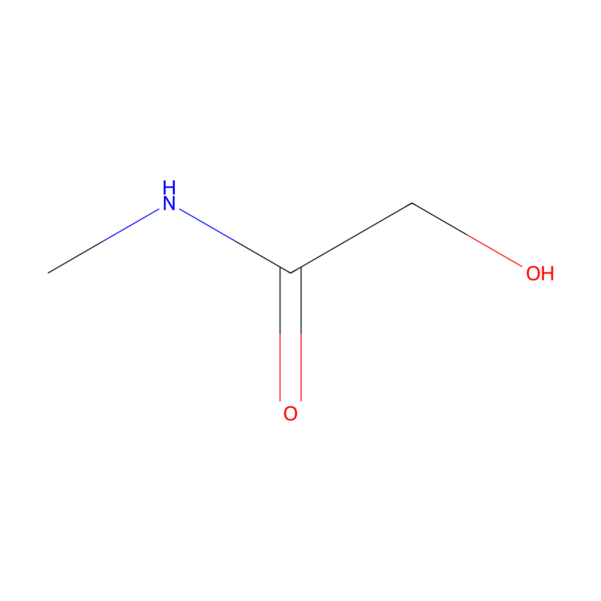 2-Hydroxy-N-methylacetamide molecular structure, CAS 5415-94-1