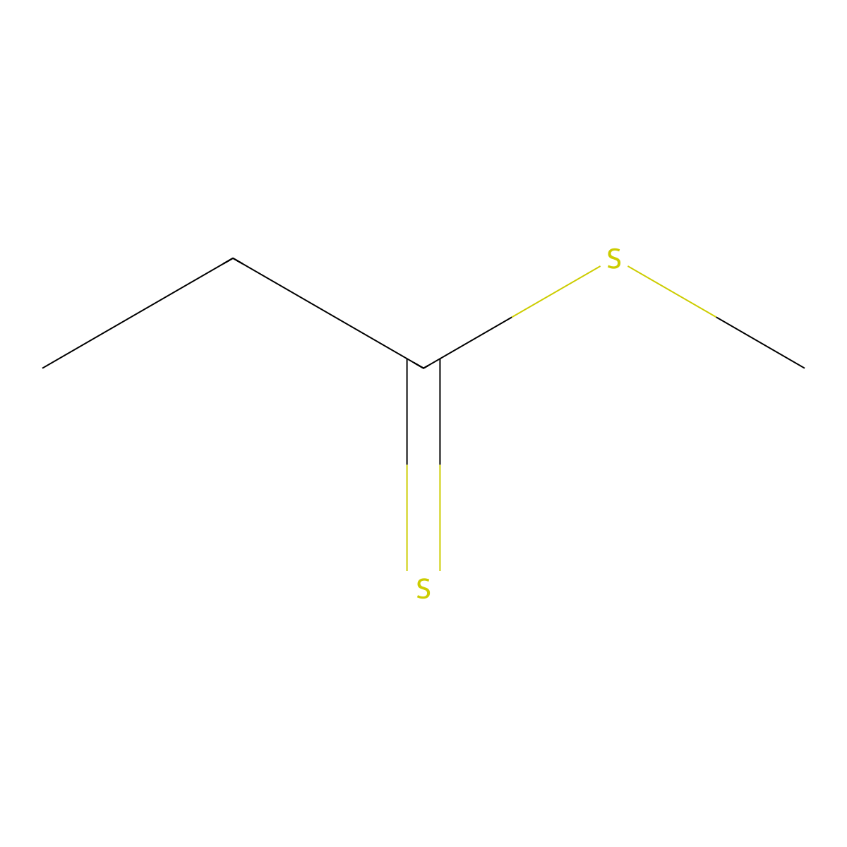 Methyl propanedithioate molecular structure, CAS 5415-95-2