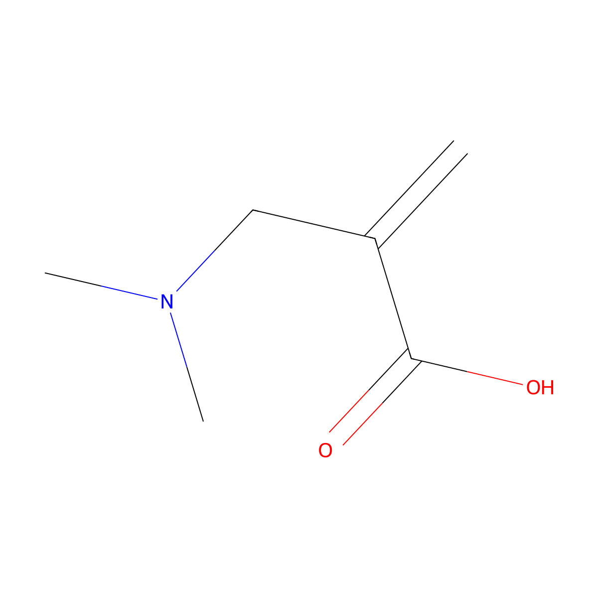 2-((Dimethylamino)methyl)prop-2-enoic acid molecular structure, CAS 5415-98-5