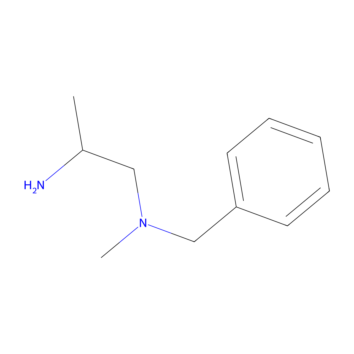 (2-Aminopropyl)(benzyl)methylamine molecular structure, CAS 54151-43-8