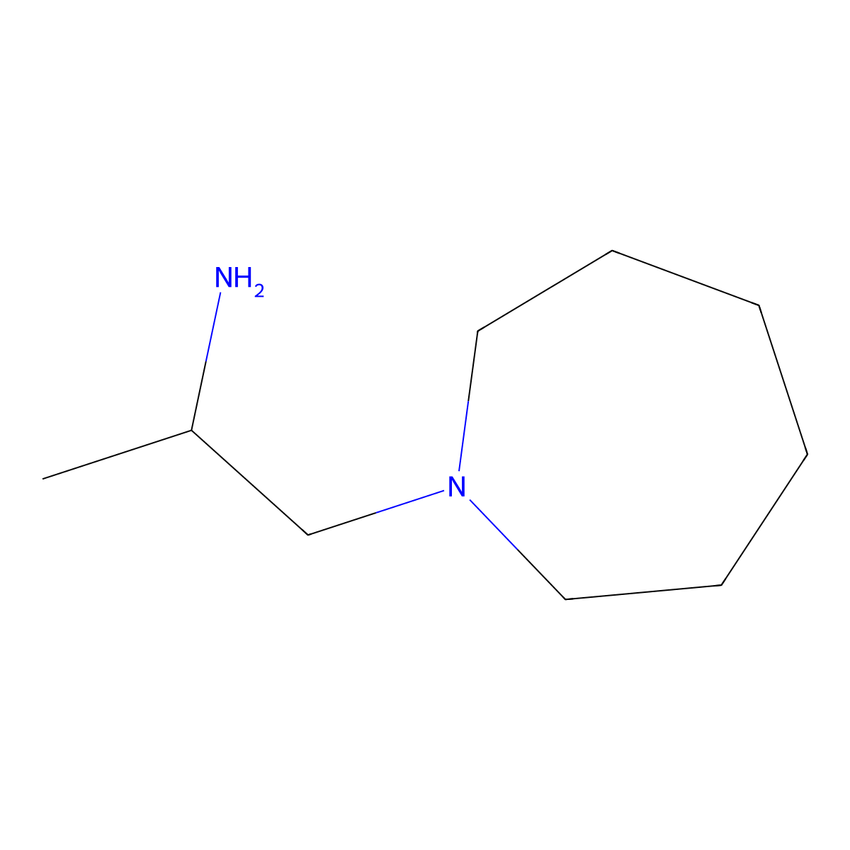 1-(Azepan-1-yl)propan-2-amine molecular structure, CAS 54151-46-1