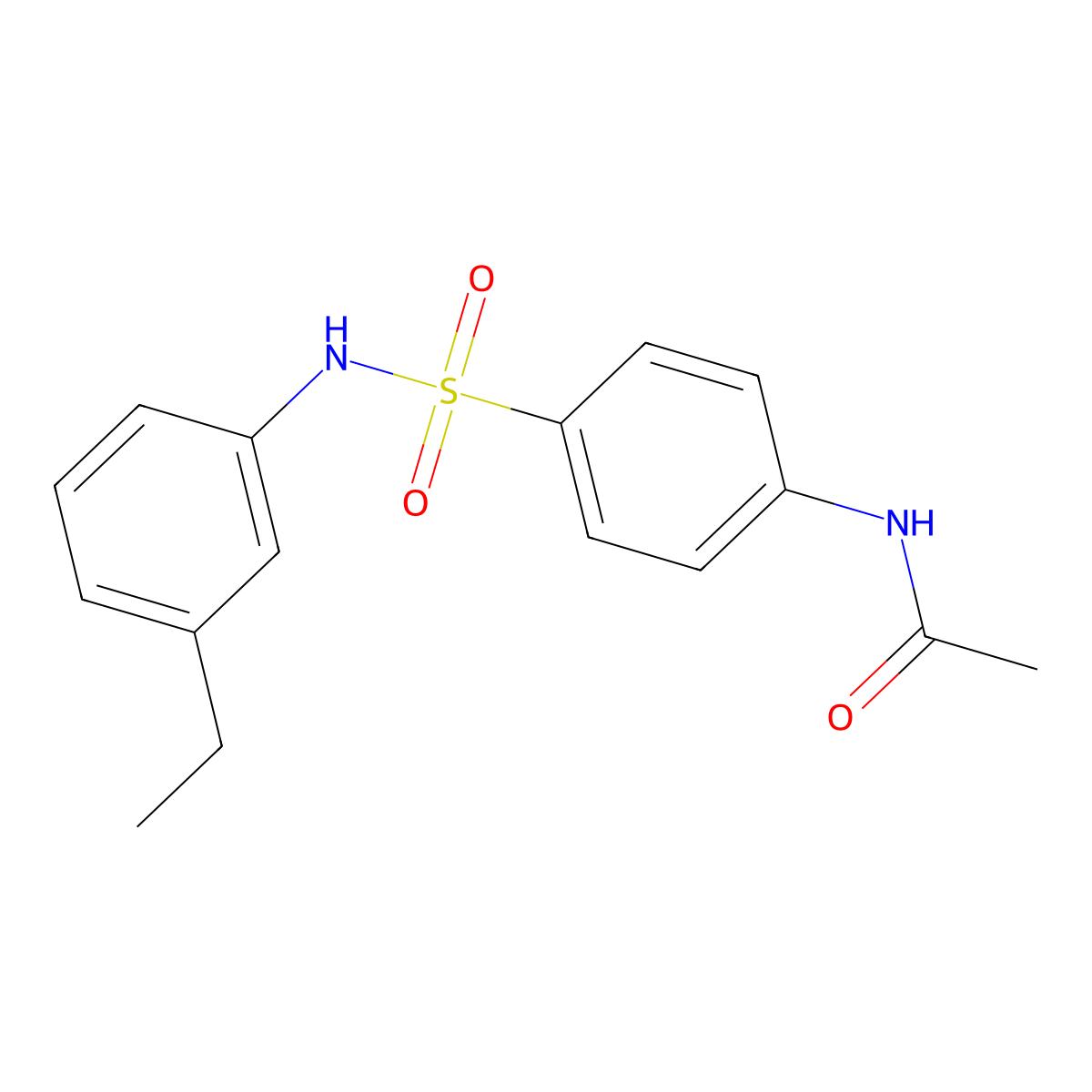 N-[4-[(3-ethylphenyl)sulfamoyl]phenyl]acetamide molecular structure, CAS 541515-77-9