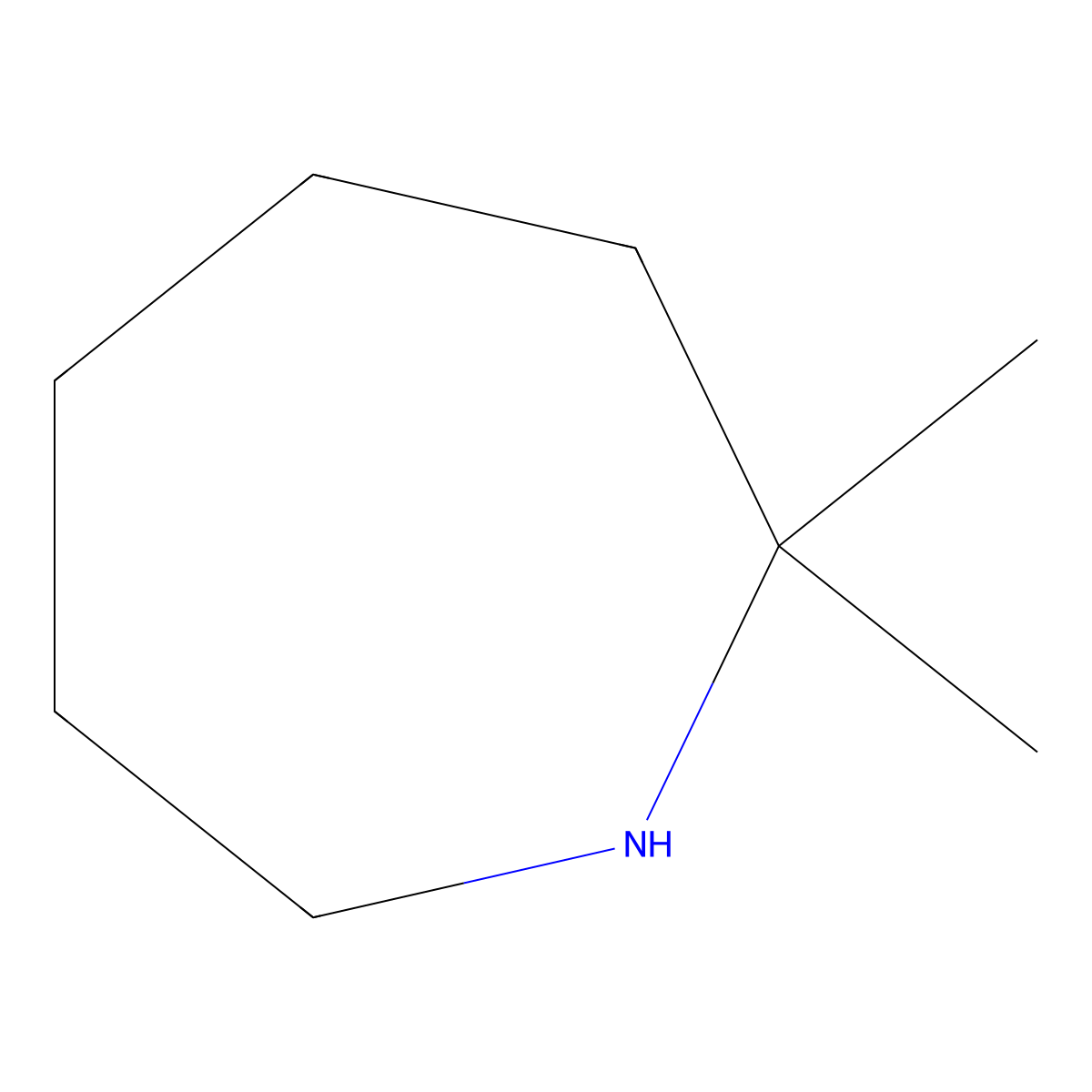 2,2-Dimethylazepane molecular structure, CAS 54152-49-7