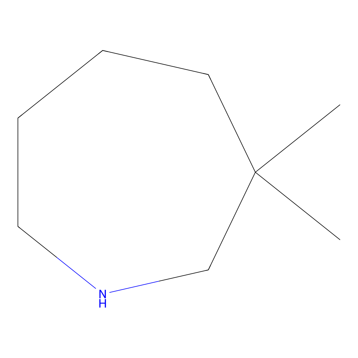 3,3-Dimethylazepane molecular structure, CAS 54152-50-0