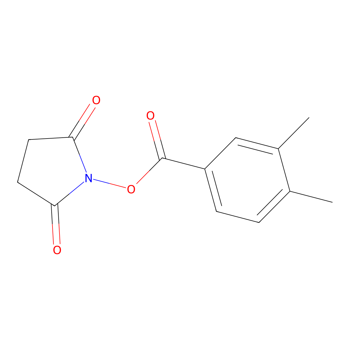 2,5-Pyrrolidinedione, 1-[(3,4-dimethylbenzoyl)oxy]- molecular structure, CAS 541527-97-3