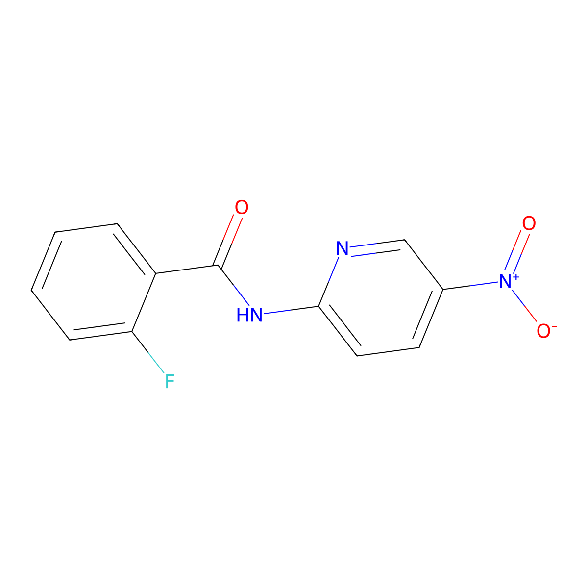2-fluoro-N-(5-nitropyridin-2-yl)benzamide molecular structure, CAS 541529-34-4
