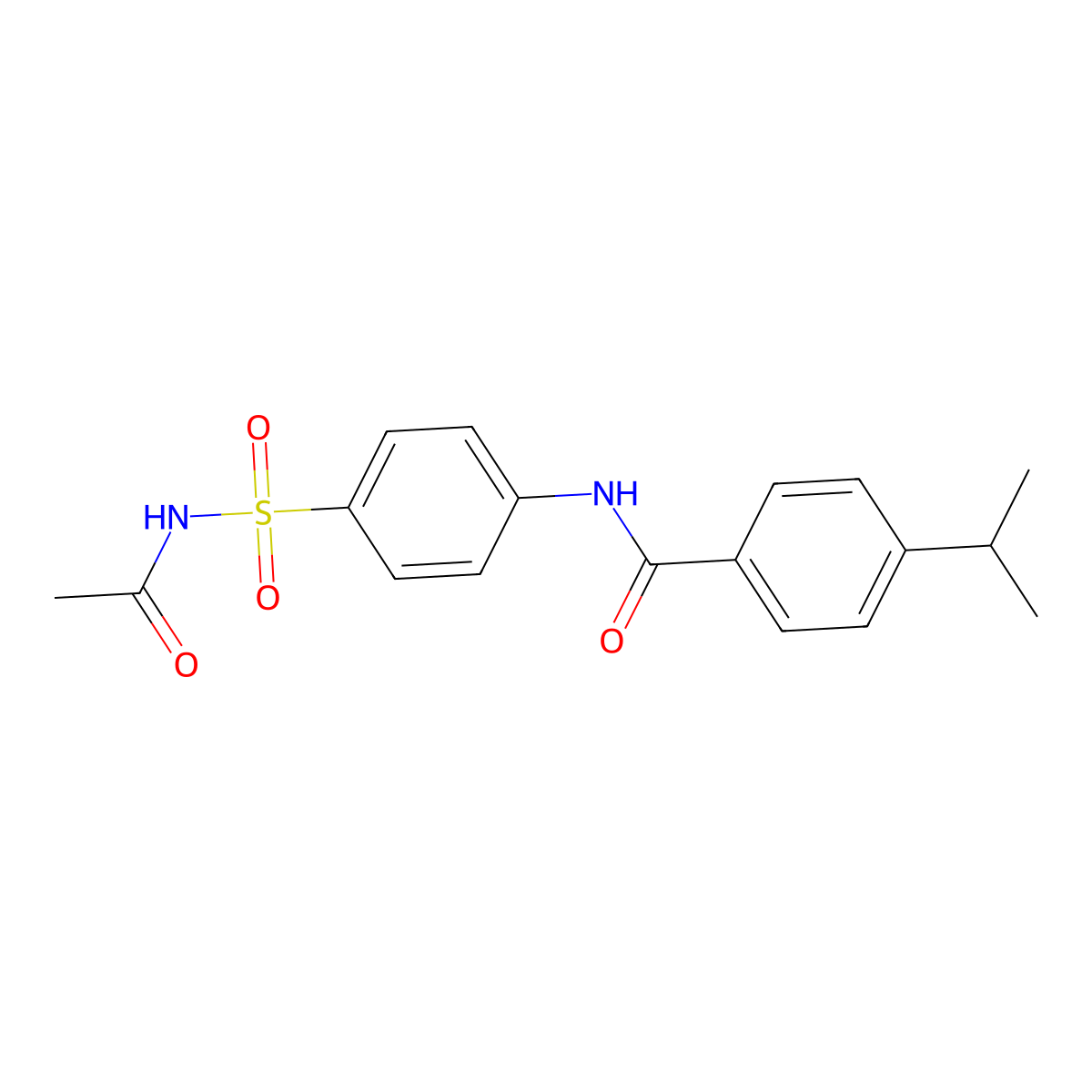 N-[4-(acetylsulfamoyl)phenyl]-4-propan-2-ylbenzamide molecular structure, CAS 541529-52-6