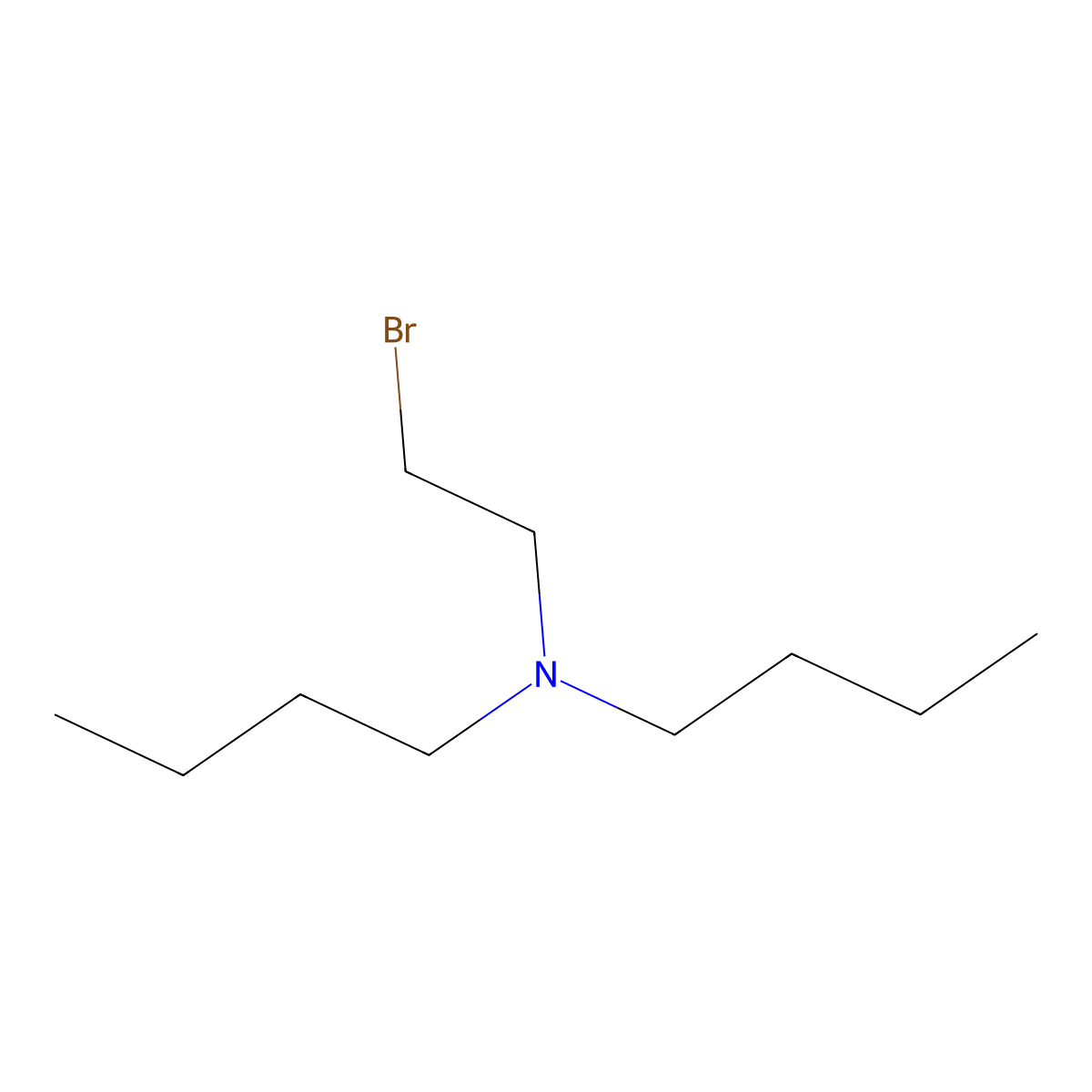 N-(2-Bromoethyl)-N-butylbutan-1-amine molecular structure, CAS 54153-18-3
