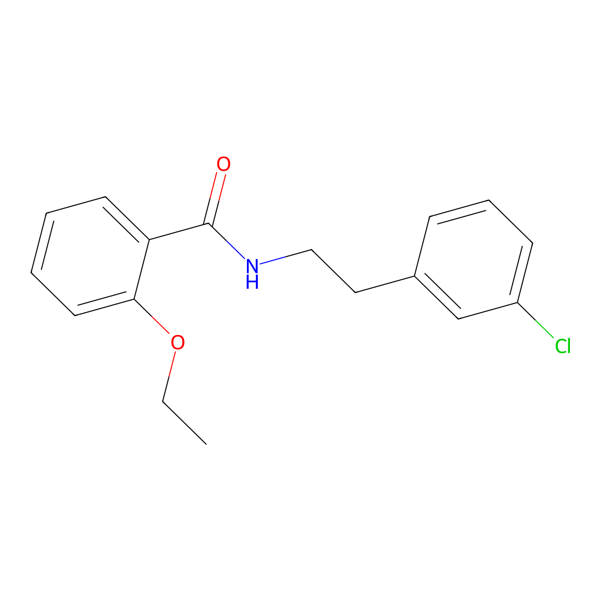 N-[2-(3-chlorophenyl)ethyl]-2-ethoxybenzamide molecular structure, CAS 541538-54-9