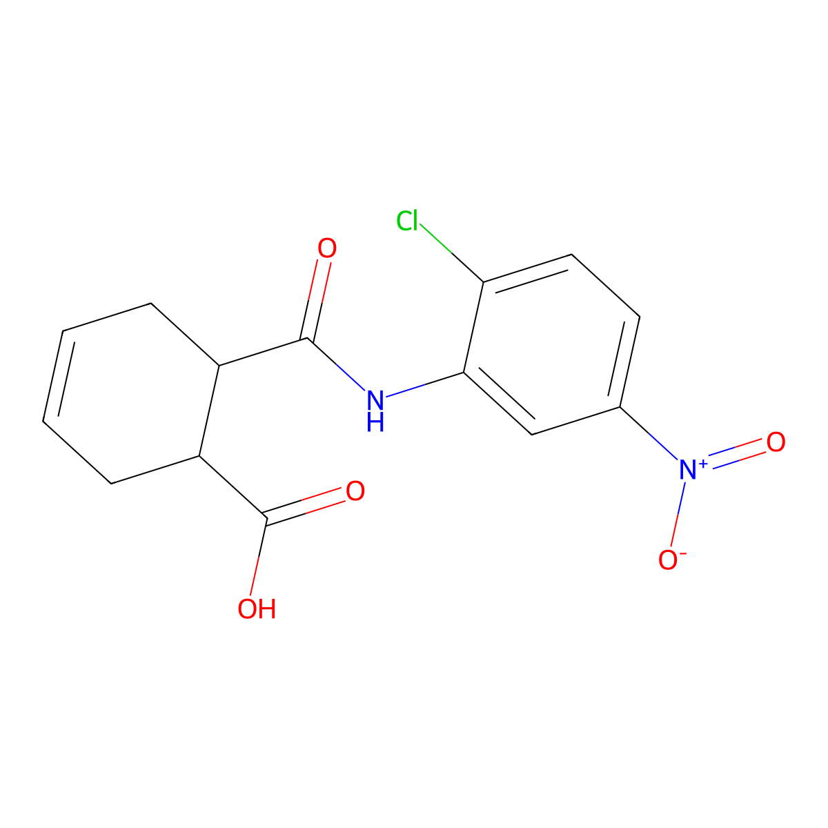 6-[(2-Chloro-5-nitrophenyl)carbamoyl]cyclohex-3-ene-1-carboxylic acid molecular structure, CAS 541539-03-1