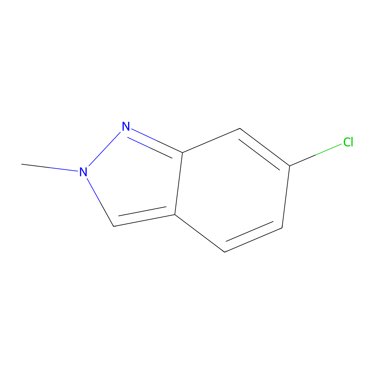 6-chloro-2-methyl-2H-indazole molecular structure, CAS 541539-87-1