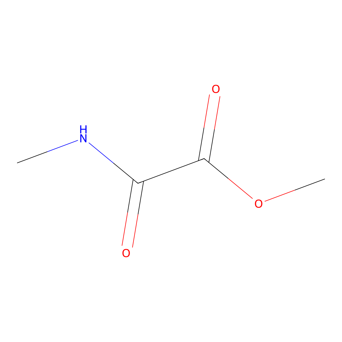 Methyl (methylcarbamoyl)formate molecular structure, CAS 54154-11-9