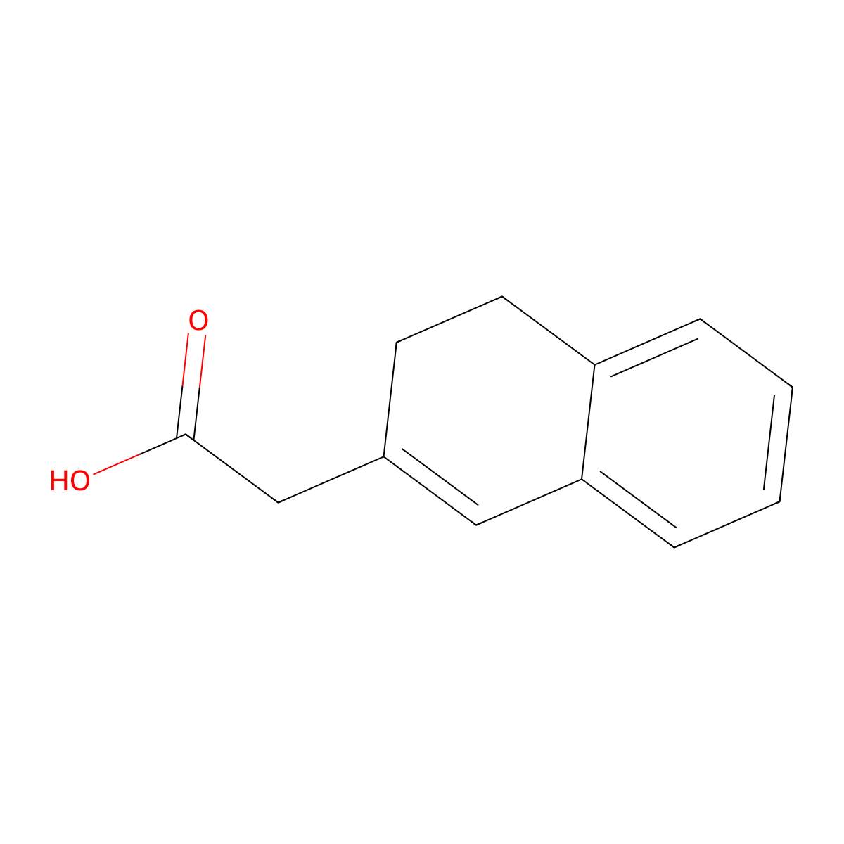 2-(3,4-Dihydronaphthalen-2-yl)acetic acid molecular structure, CAS 54154-71-1