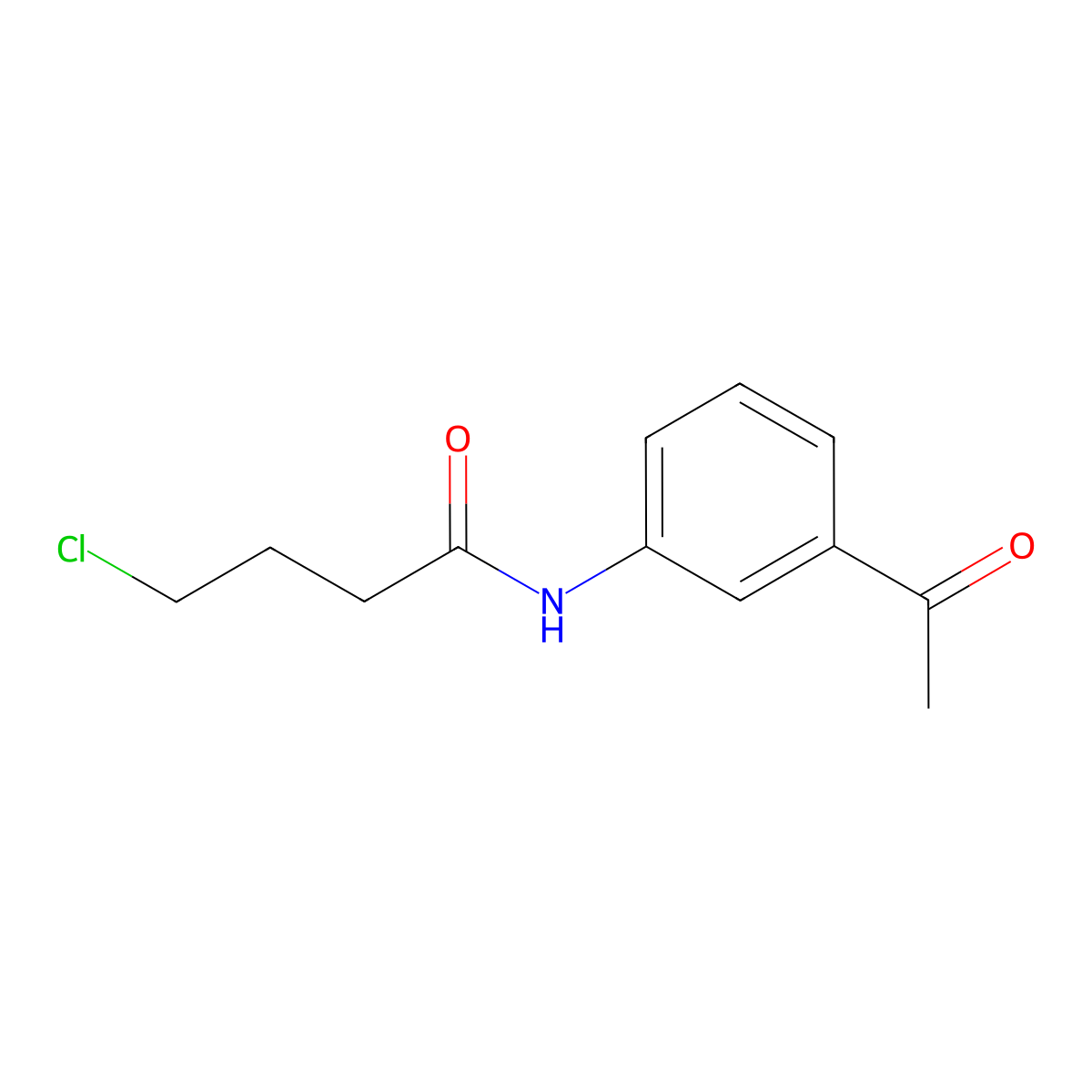 N-(3-acetylphenyl)-4-chlorobutanamide molecular structure, CAS 541541-84-8