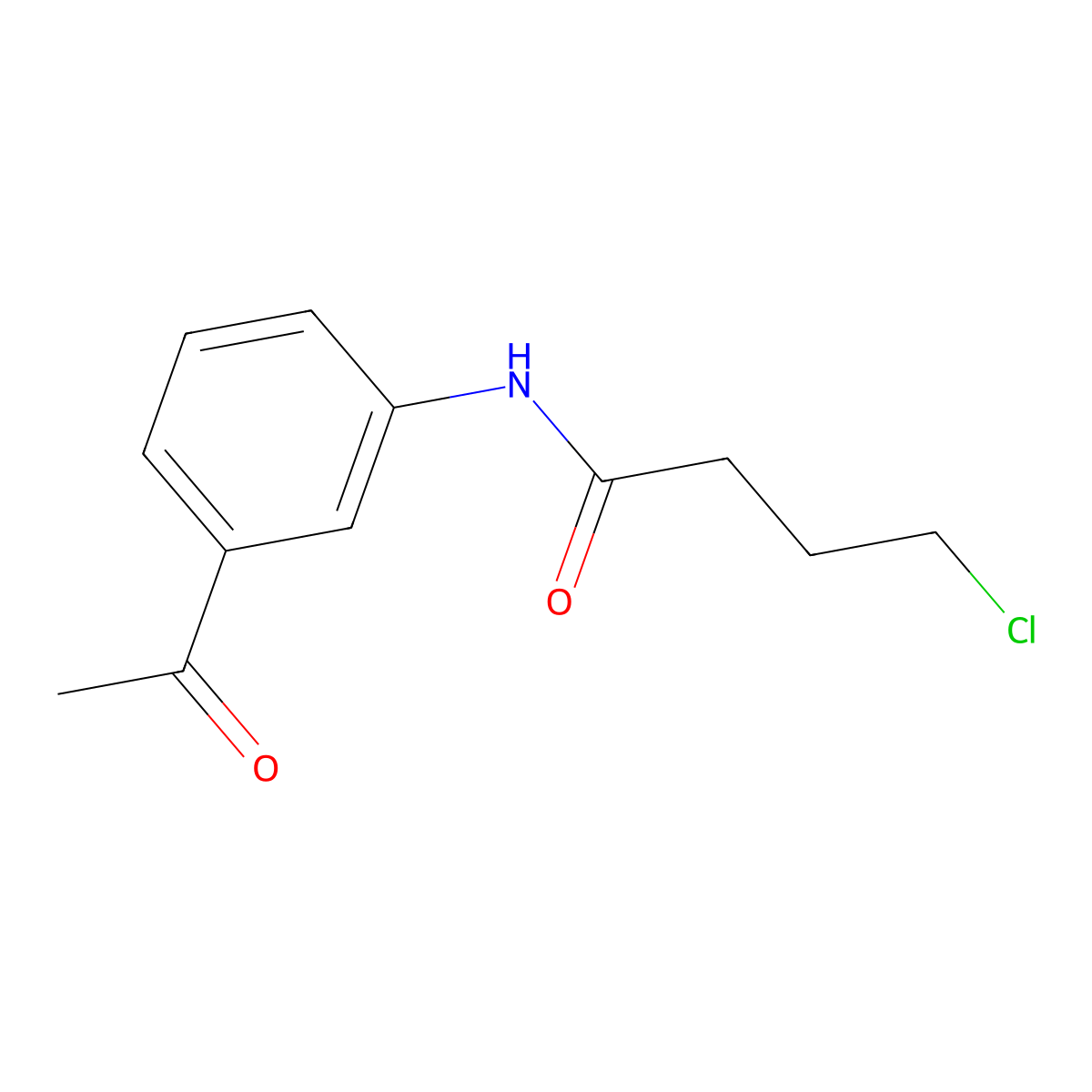 N-(3-acetylphenyl)-4-chlorobutanamide molecular structure, CAS 541541-84-8