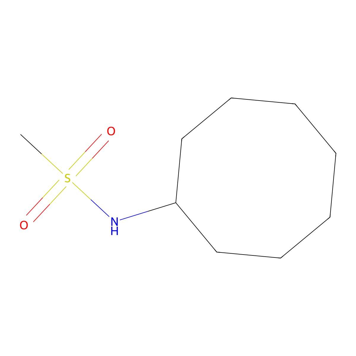 N-cyclooctylmethanesulfonamide molecular structure, CAS 541543-27-5