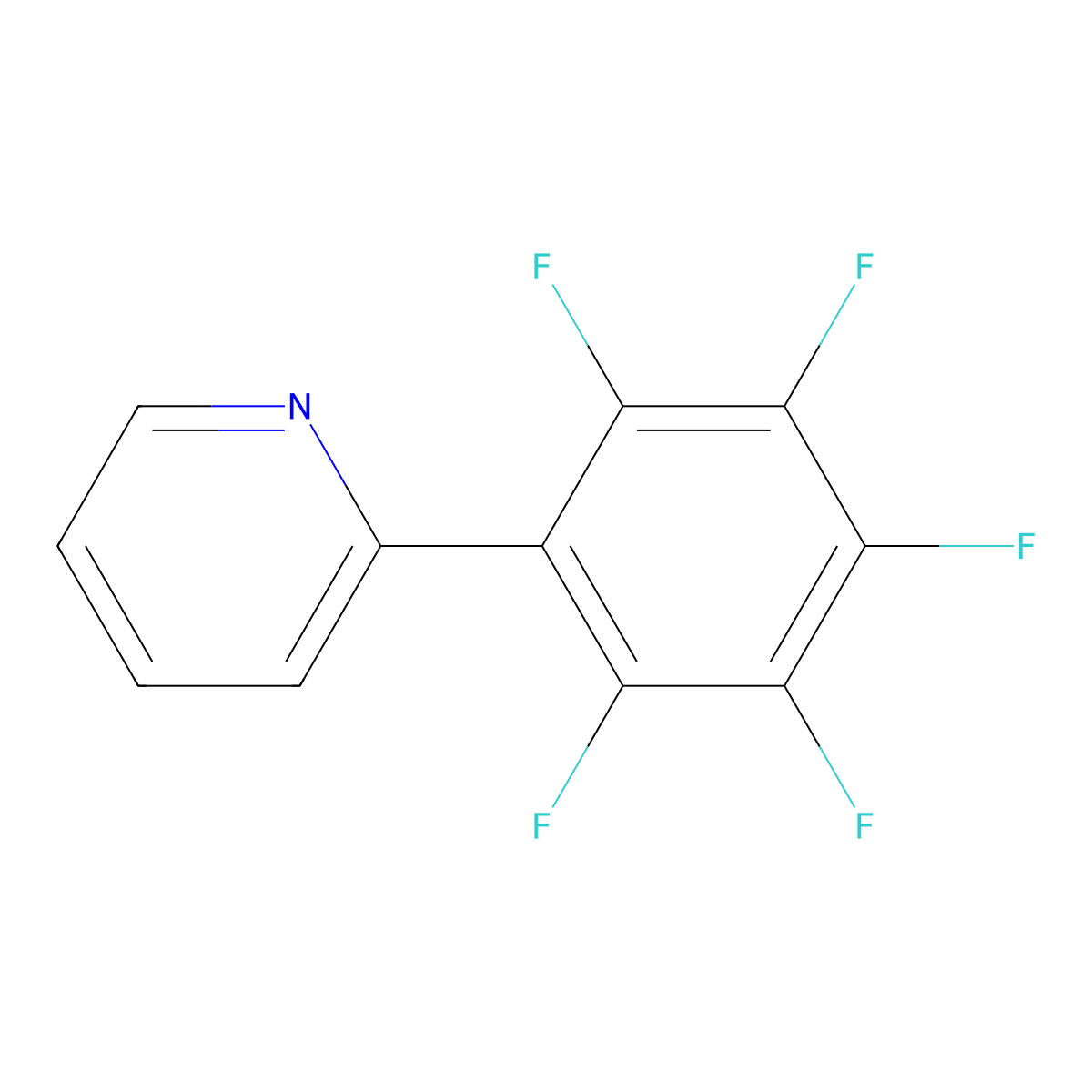 2-(Perfluorophenyl)pyridine molecular structure, CAS 541549-19-3