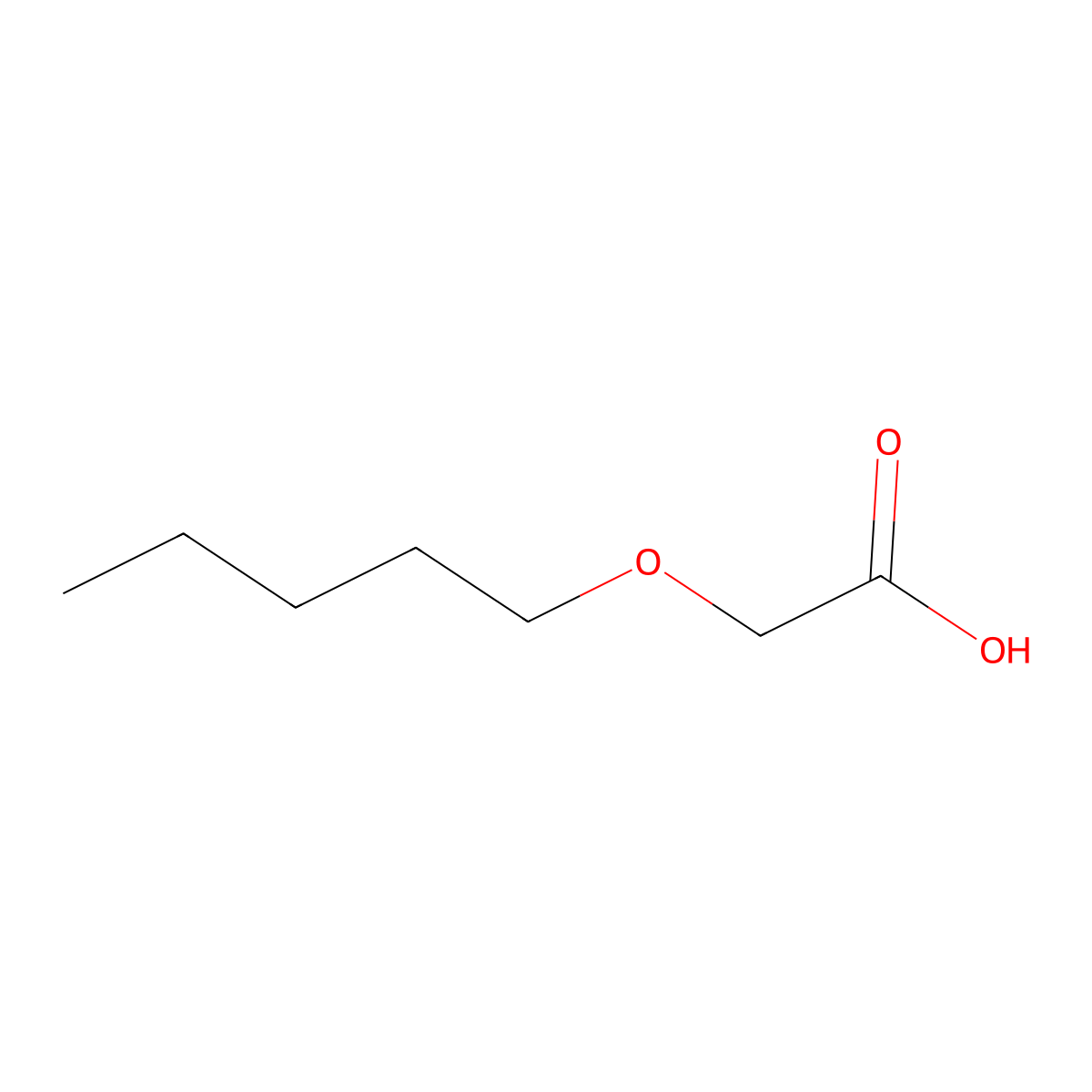 2-(Pentyloxy)acetic acid molecular structure, CAS 5416-03-5