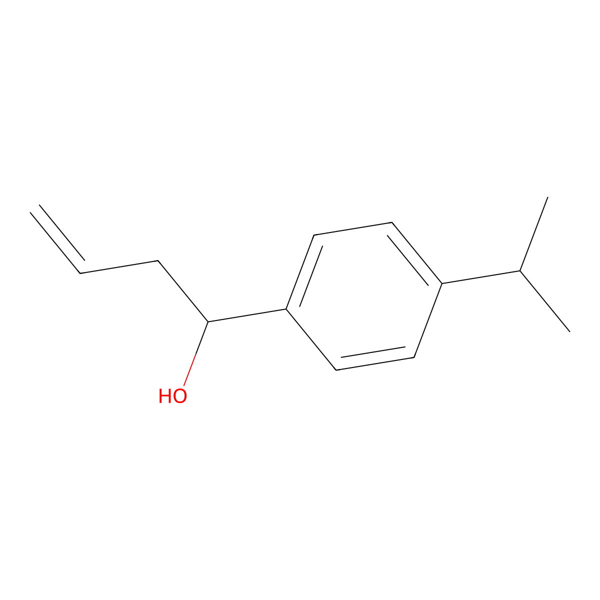 4-(1-Methylethyl)-alpha-2-propen-1-ylbenzenemethanol molecular structure, CAS 5416-56-8