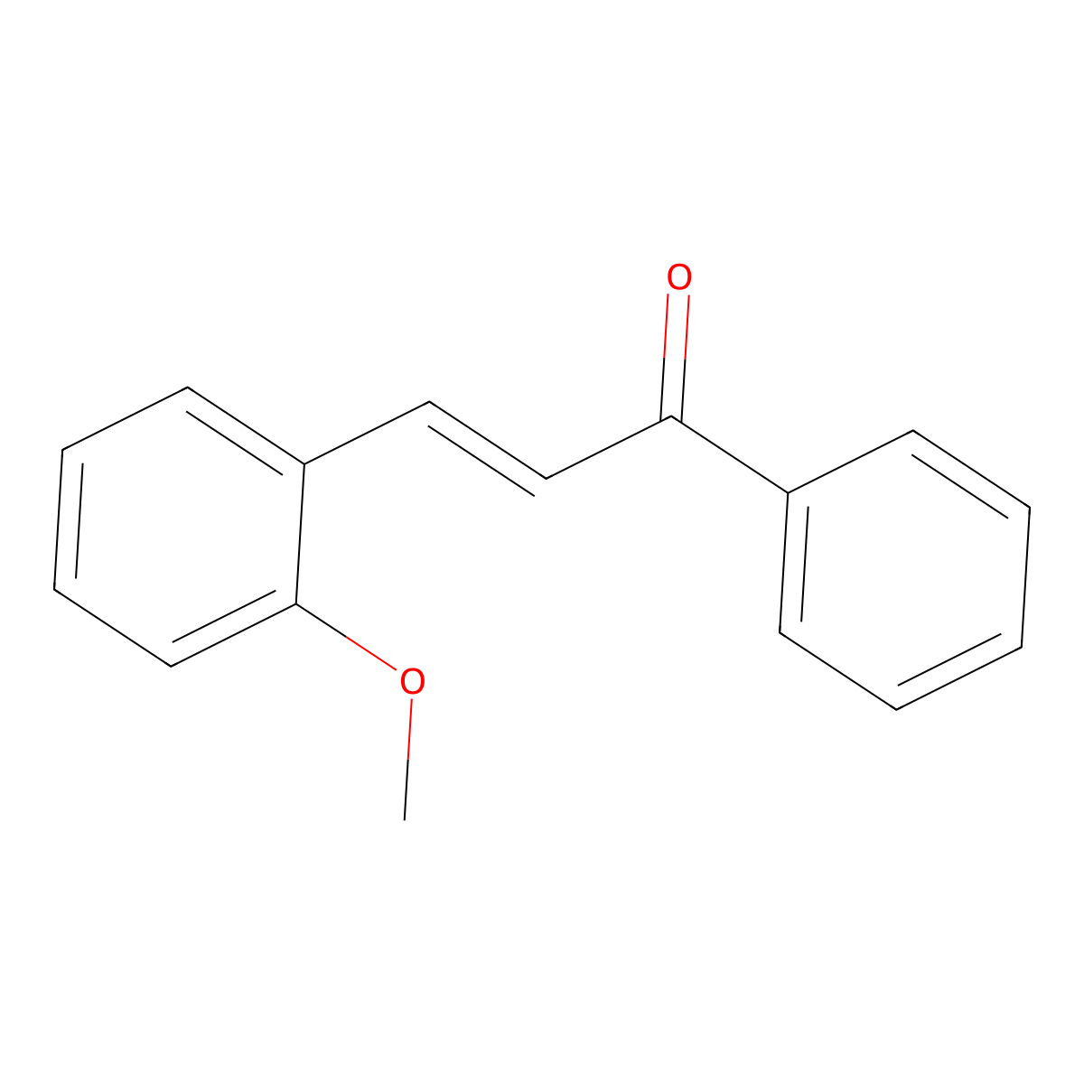 trans-2-Methoxychalcone molecular structure, CAS 5416-70-6