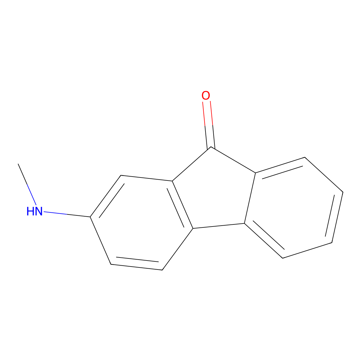 2-Methylamino-9-fluorenone molecular structure, CAS 5416-84-2