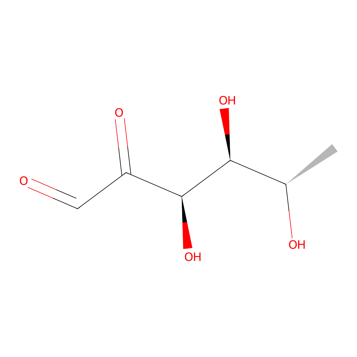 6-Deoxyglucosone molecular structure, CAS 54166-09-5
