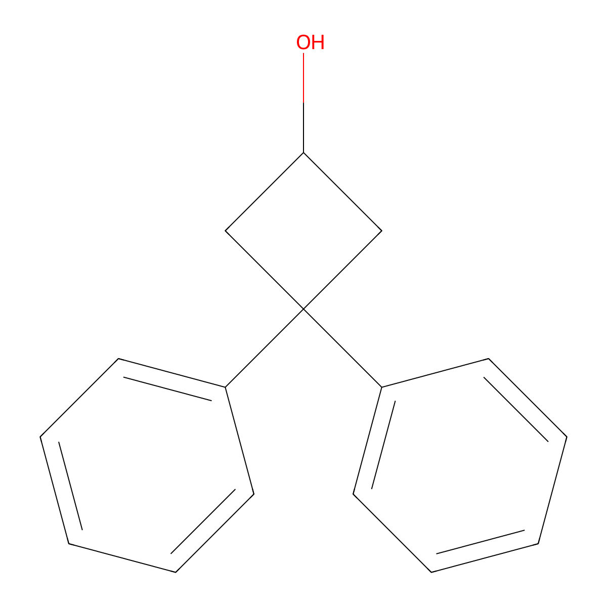 3,3-Diphenylcyclobutan-1-ol molecular structure, CAS 54166-21-1