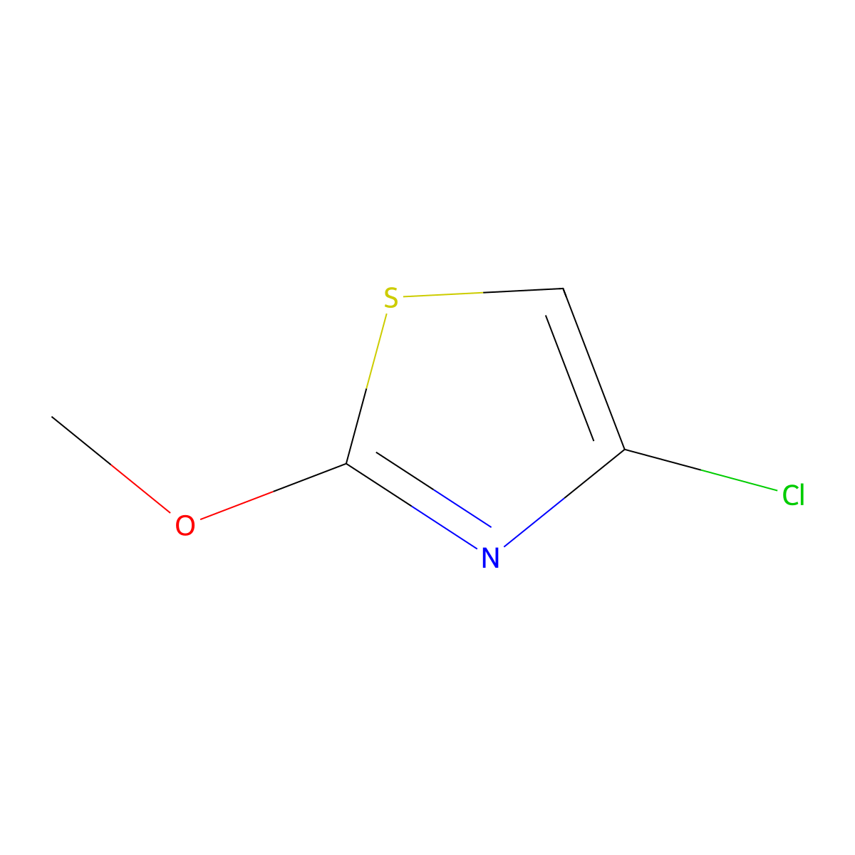 4-Chloro-2-methoxythiazole molecular structure, CAS 54166-44-8