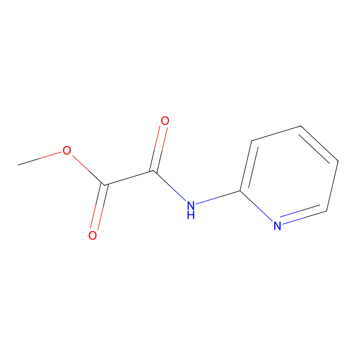Methyl 2-Oxo-2-(2-pyridinylamino)acetate molecular structure, CAS 54166-60-8