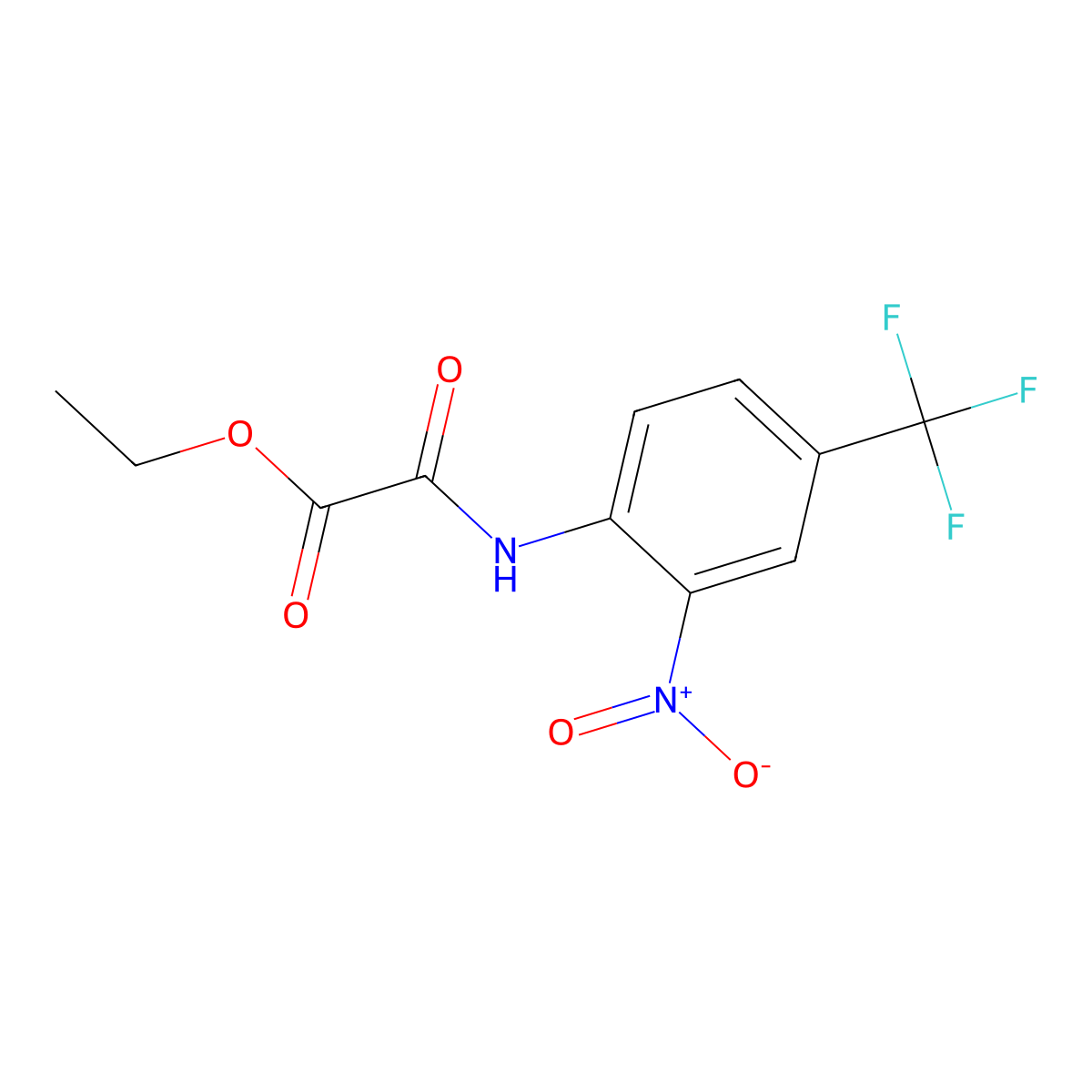 Ethyl [2-nitro-4-(trifluoromethyl)anilino](oxo)acetate molecular structure, CAS 54166-79-9