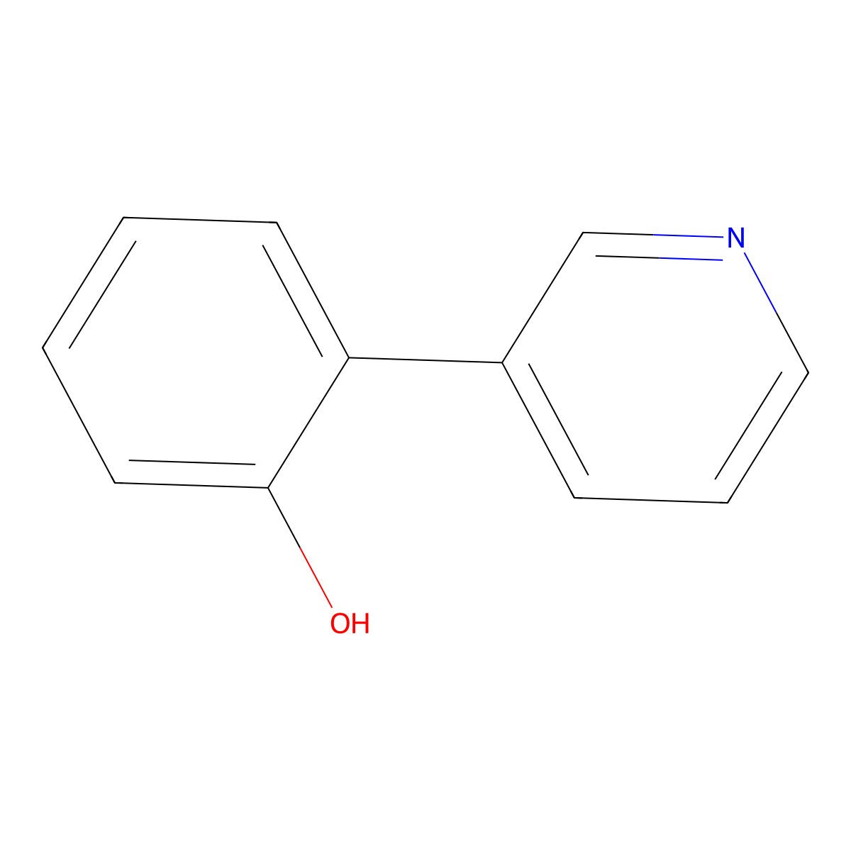 3-(2-Hydroxyphenyl)pyridine molecular structure, CAS 54168-07-9