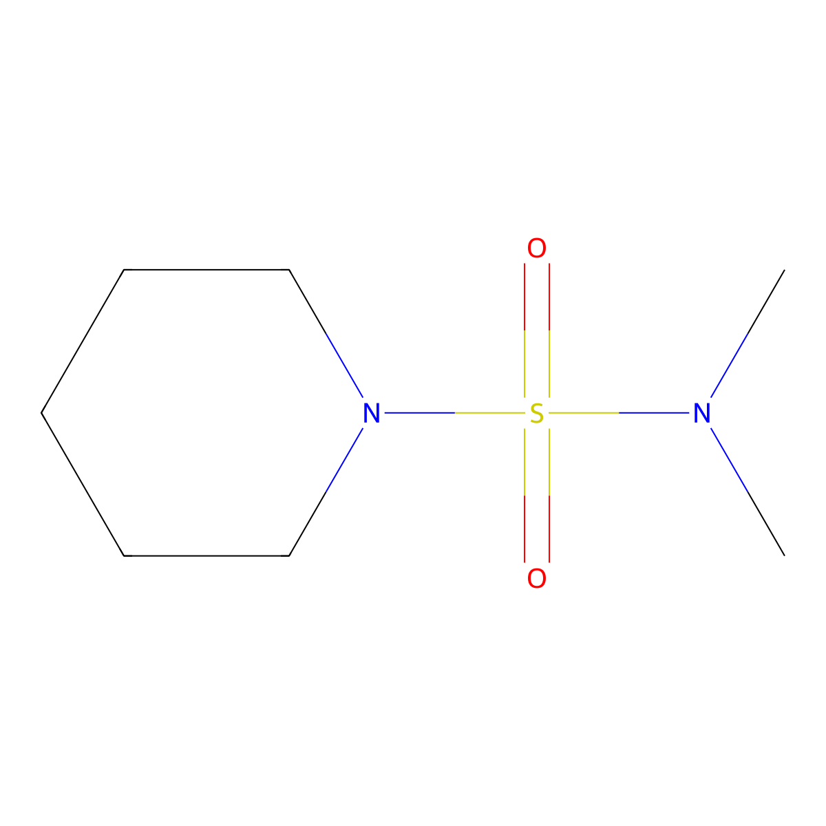 N,N-dimethylpiperidine-1-sulfonamide molecular structure, CAS 5417-33-4