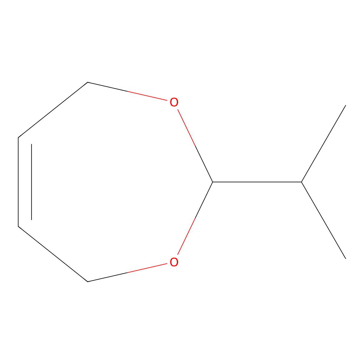 4,7-Dihydro-2-isopropyl-1,3-dioxepin molecular structure, CAS 5417-35-6