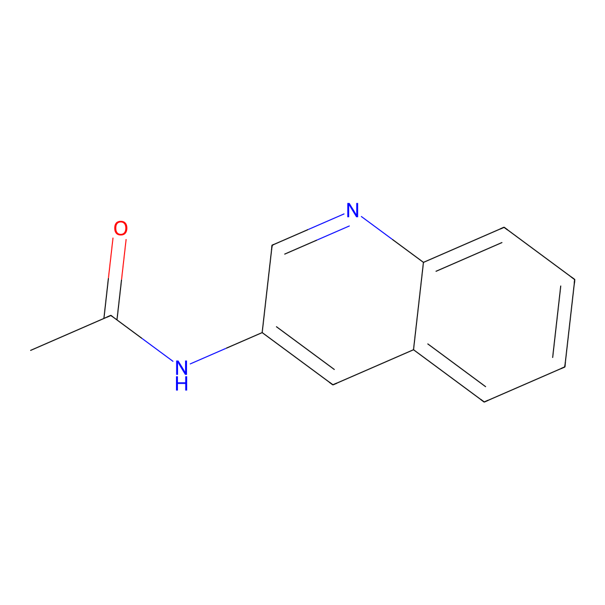 3-Acetylaminoquinoline molecular structure, CAS 5417-50-5