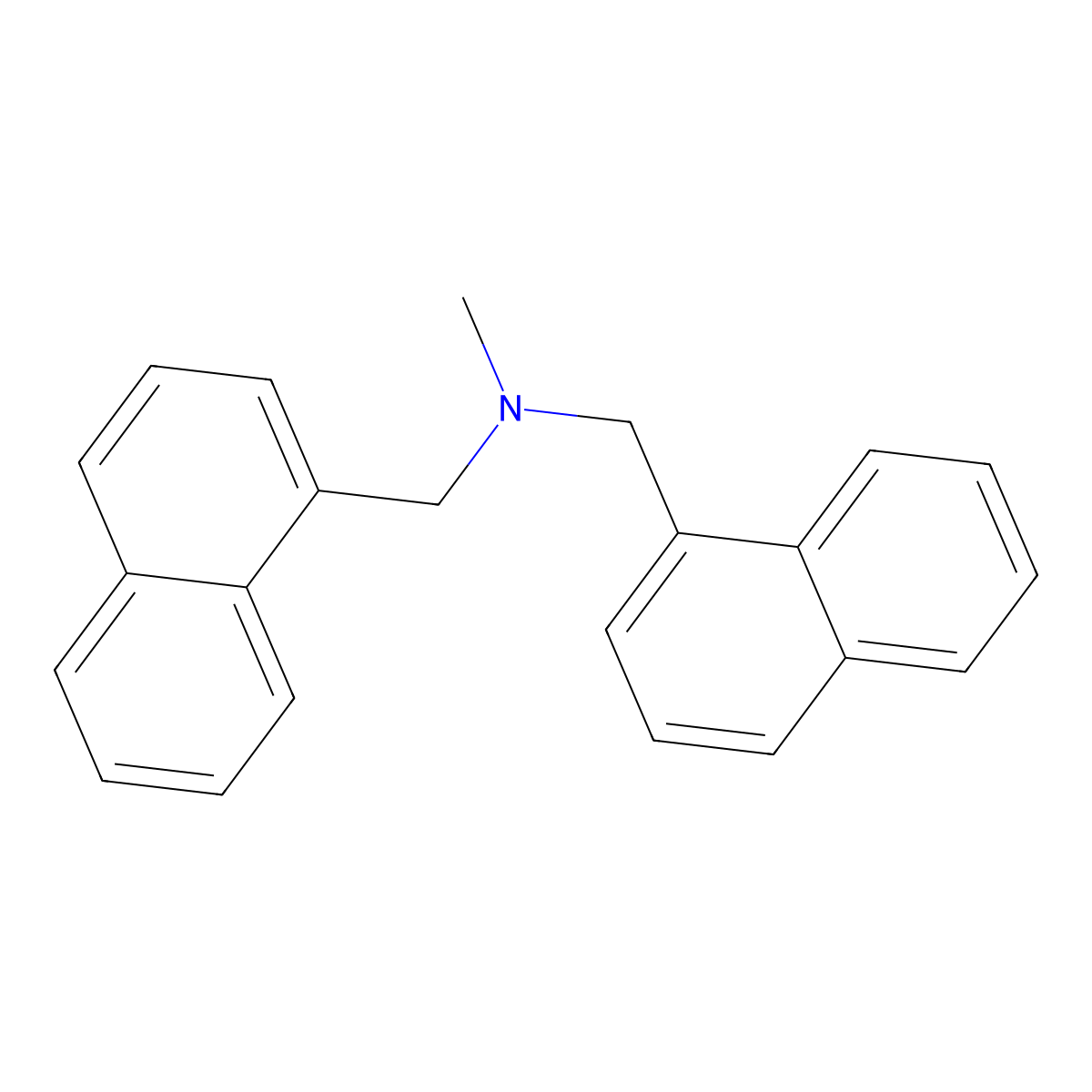 N-methyl(1-naphthyl)-N-(1-naphthylmethyl)methanamine molecular structure, CAS 5418-22-4