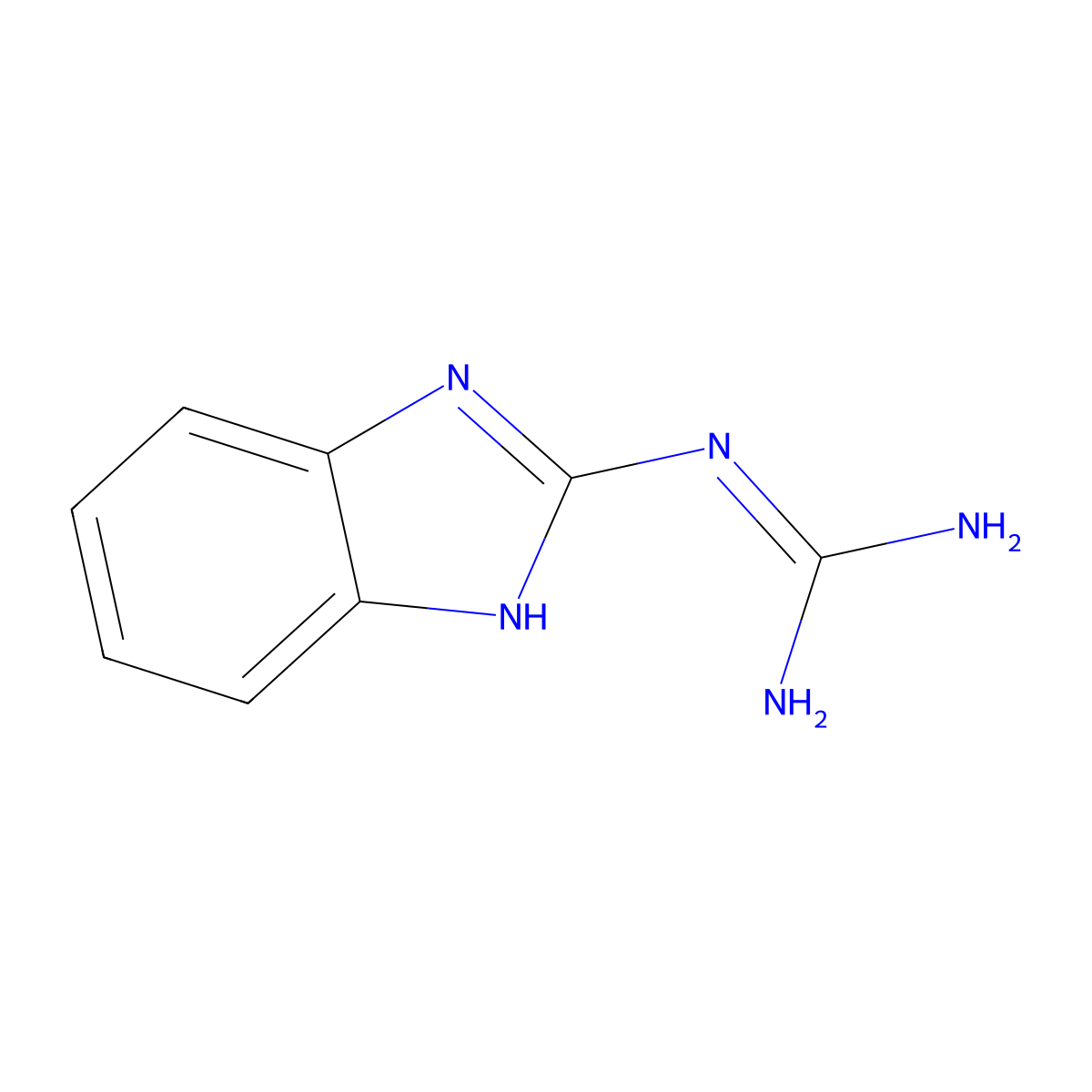 2-Guanidinobenzimidazole molecular structure, CAS 5418-95-1