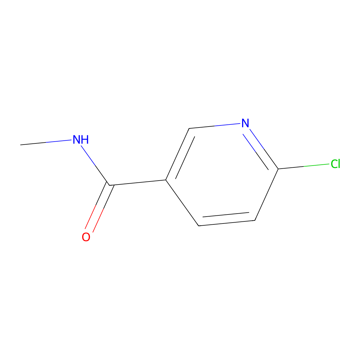 6-Chloro-N-methylnicotinamide molecular structure, CAS 54189-82-1