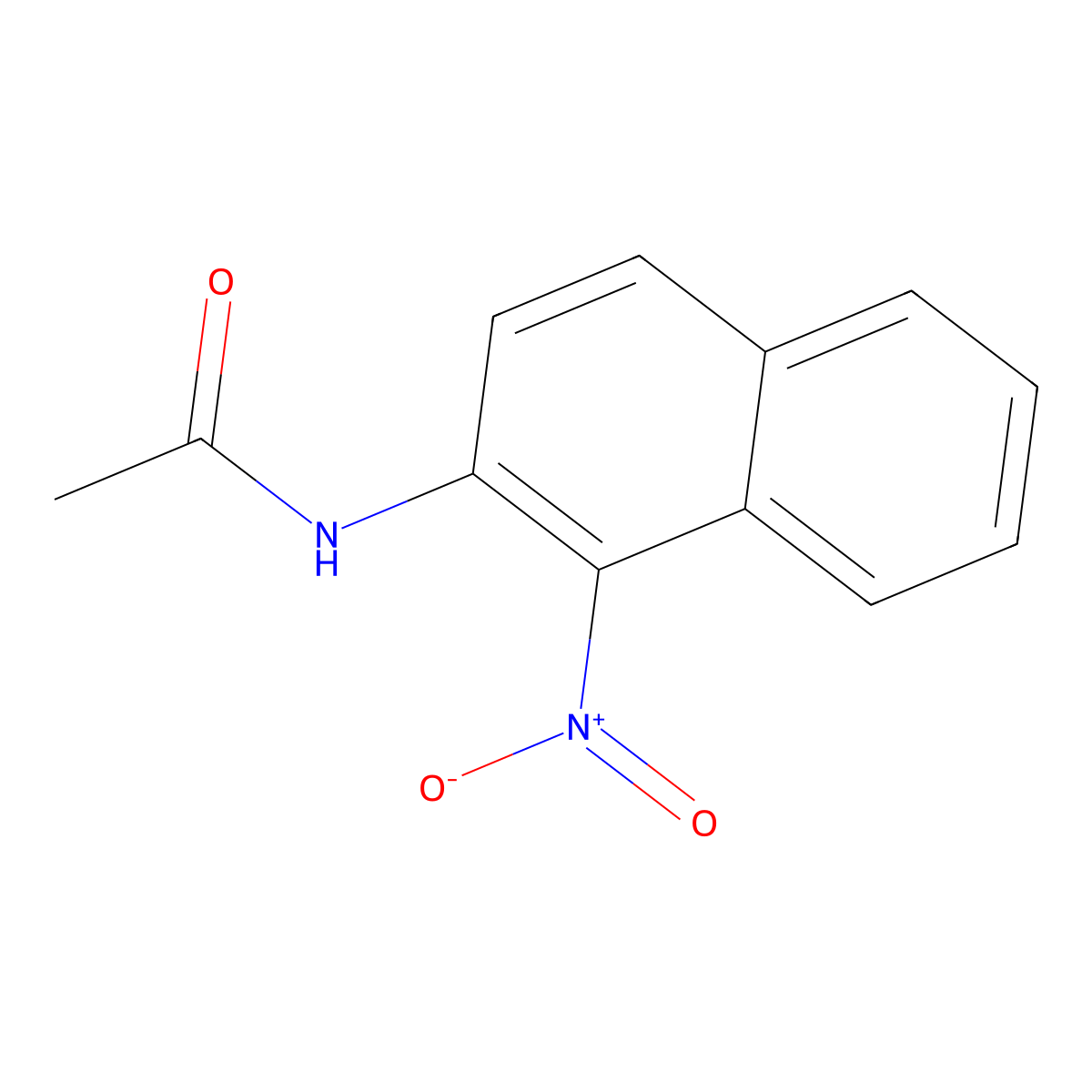 N-(1-Nitro-naphthalen-2-YL)-acetamide molecular structure, CAS 5419-82-9
