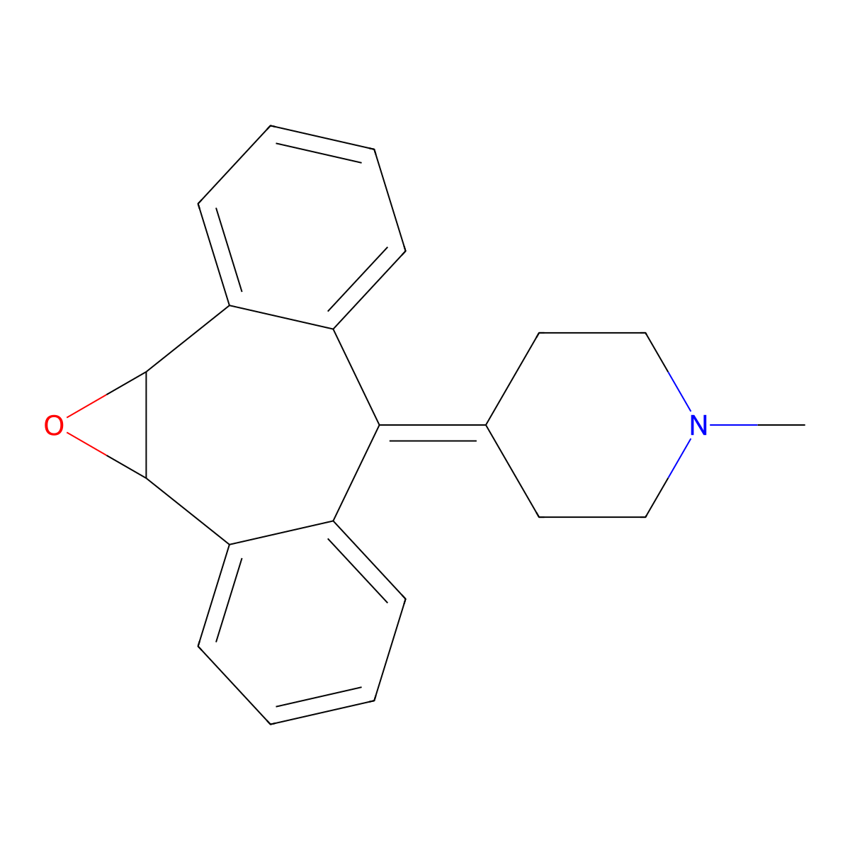 Cyproheptadine 10,11-epoxide molecular structure, CAS 54191-04-7