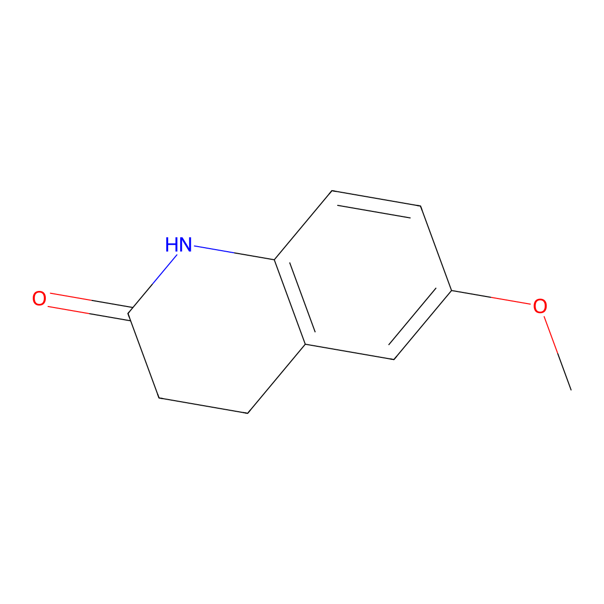 6-Methoxy-1,2,3,4-tetrahydroquinolin-2-one molecular structure, CAS 54197-64-7