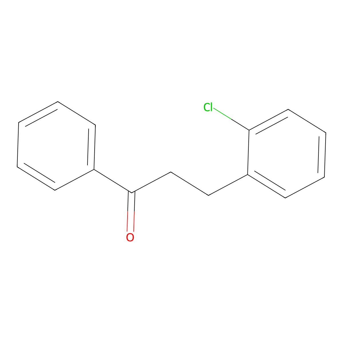 3-(2-Chlorophenyl)-1-phenylpropan-1-one molecular structure, CAS 54197-71-6