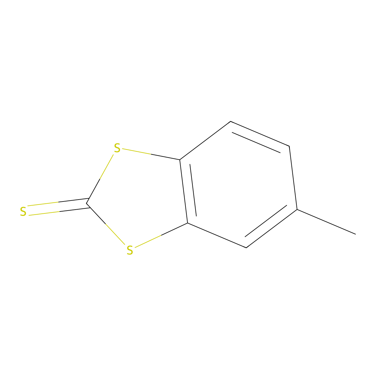 5-Methyl-2H-1,3-benzodithiole-2-thione molecular structure, CAS 54199-61-0