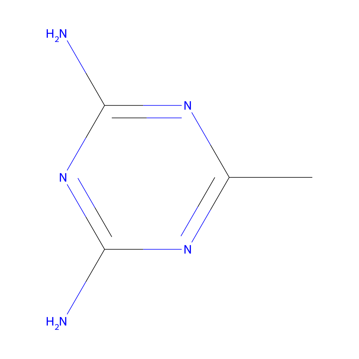 Acetoguanamine molecular structure, CAS 542-02-9