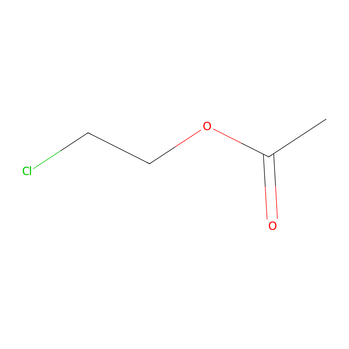 beta-Chloroethyl acetate molecular structure, CAS 542-58-5