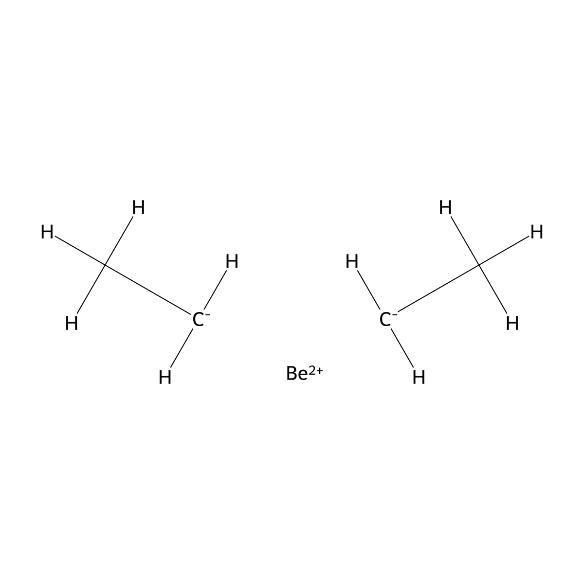 Diethylberyllium molecular structure, CAS 542-63-2
