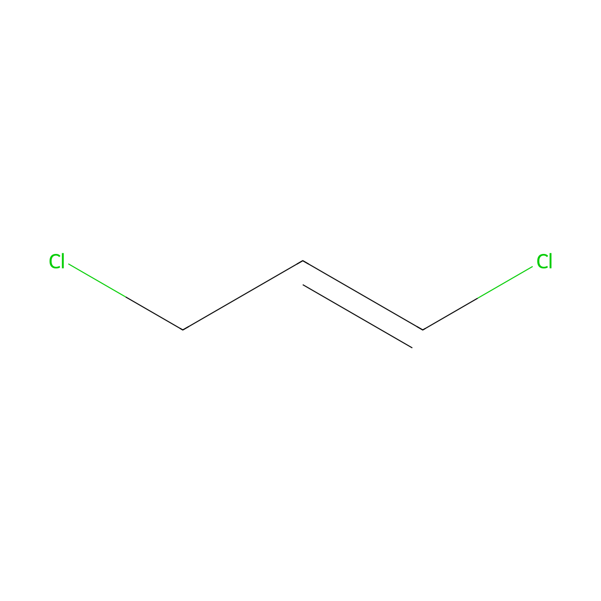 1,3-Dichloropropene molecular structure, CAS 542-75-6
