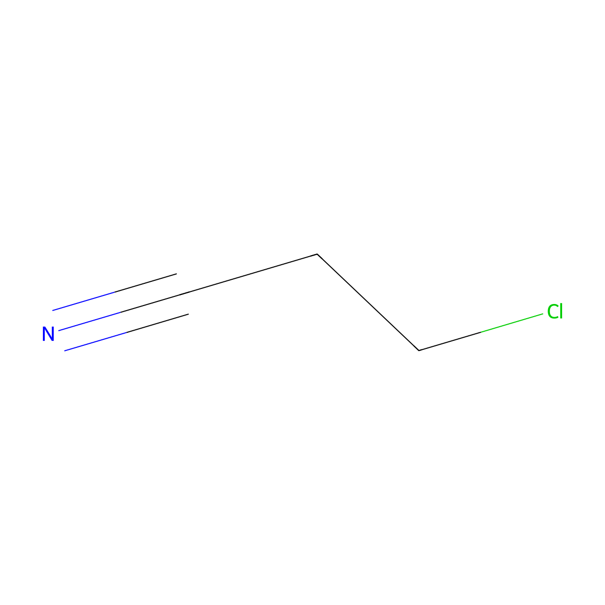 3-Chloropropionitrile molecular structure, CAS 542-76-7