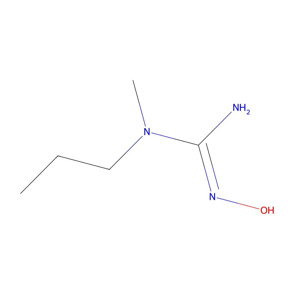 N''-hydroxy-N-methyl-N-propylguanidine molecular structure, CAS 54207-38-4